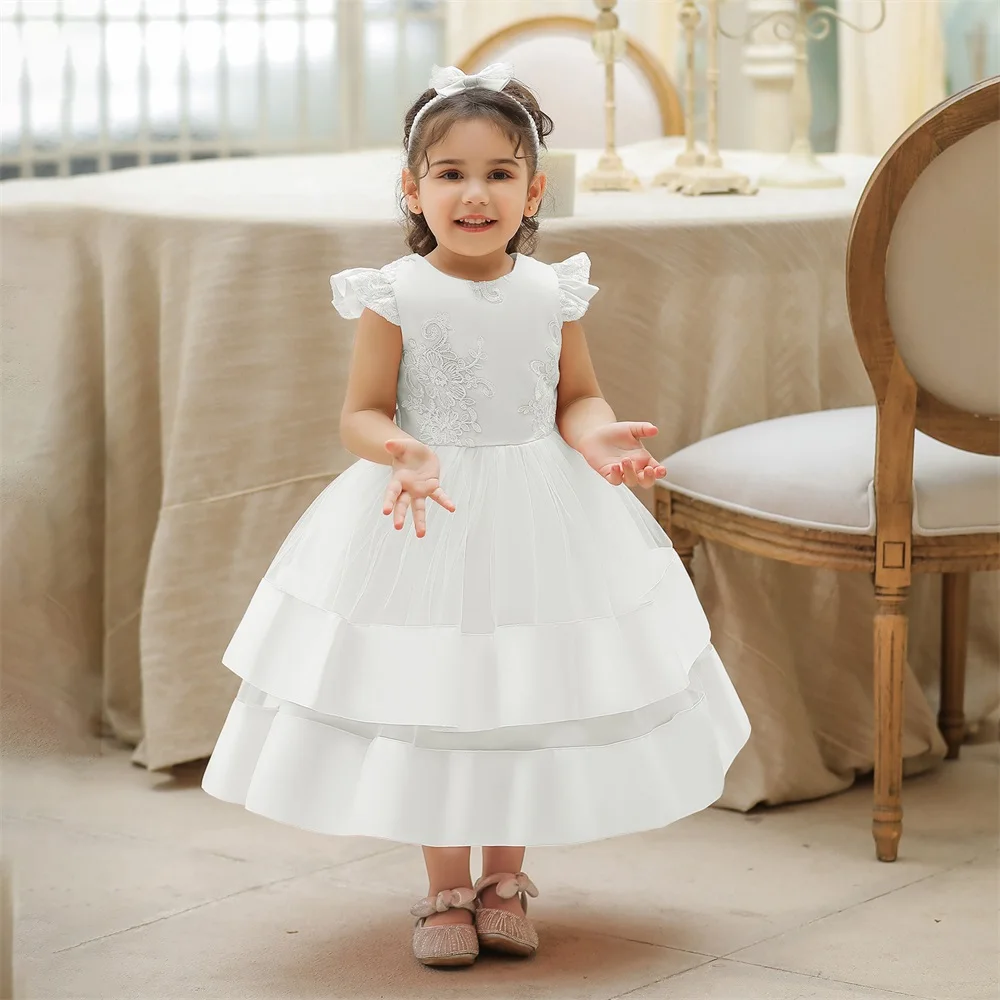 Kinder Feestjurken Elegant Baptism Party Dress L2062XZ