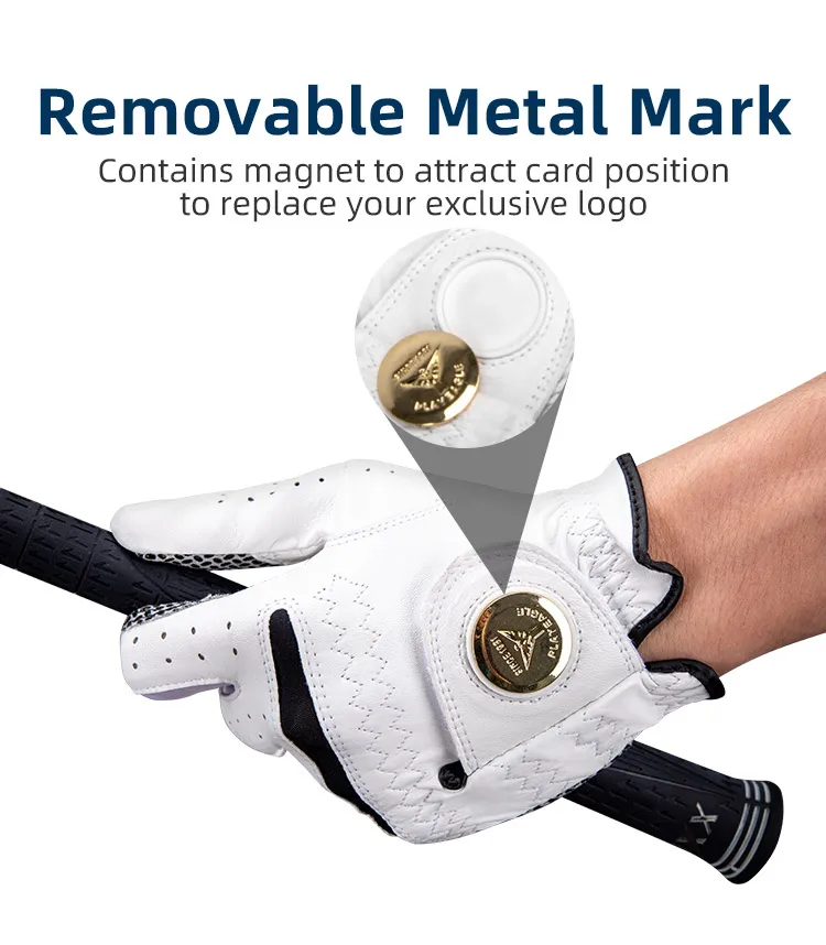 PLAYEAGLE Мужские кожаные перчатки для гольфа