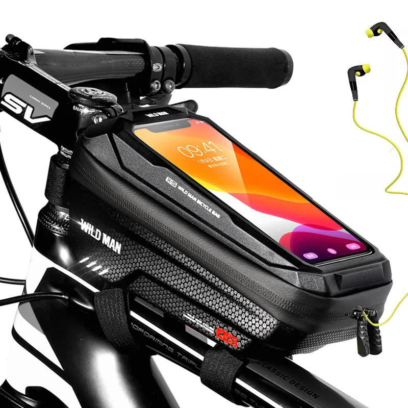 waterproof bike bag with phone holder