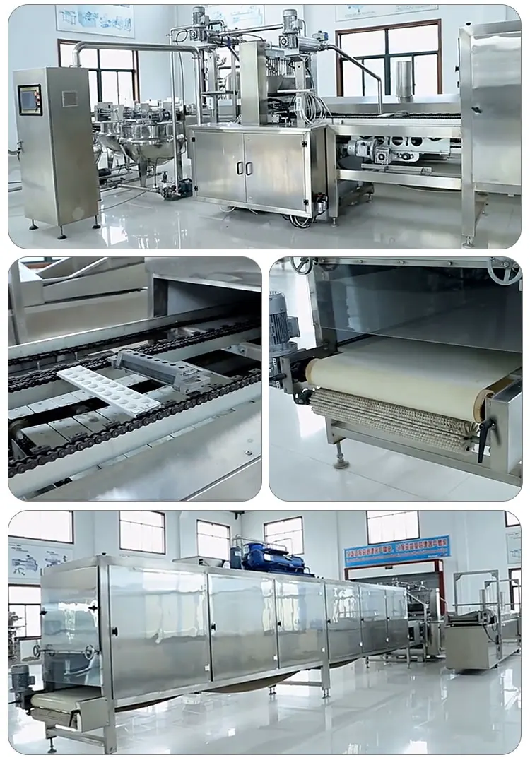 Automatic stainless steel vitamin CBD soft candy gum and gelatin production line bear jelly candy making machine with CE certi