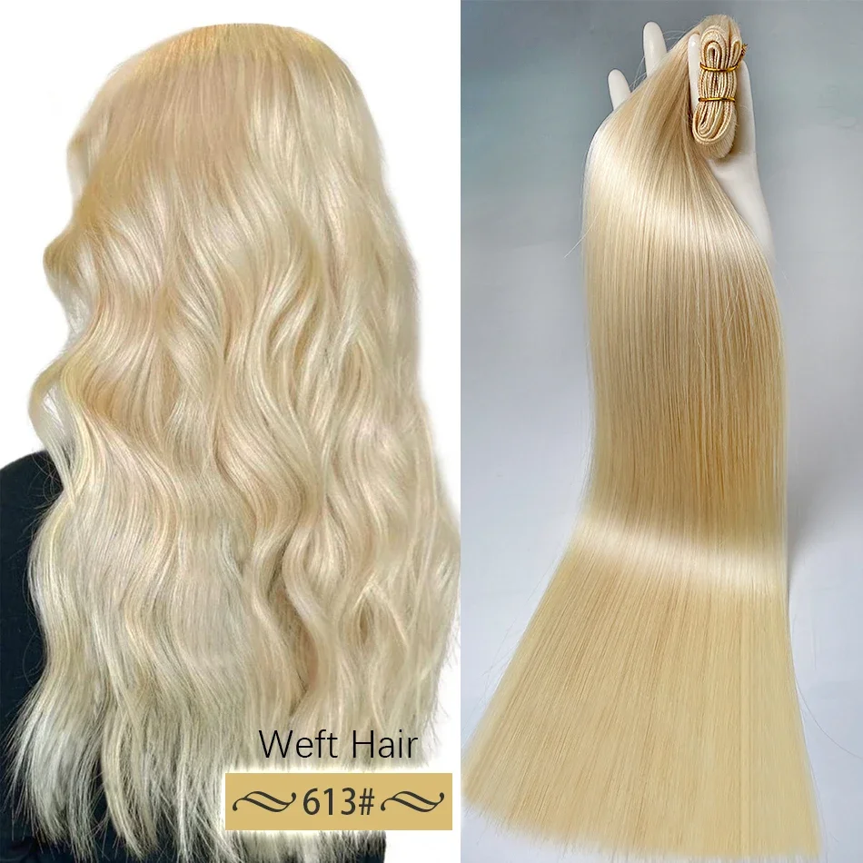 Steil Menselijk Haar Bundels Haarextensies Voor Vrouwen 613 99j 30 Inch Zwart Effen Kleur Ruwe Braziliaanse Vlecht 100% Menselijk Haar_voghion.com