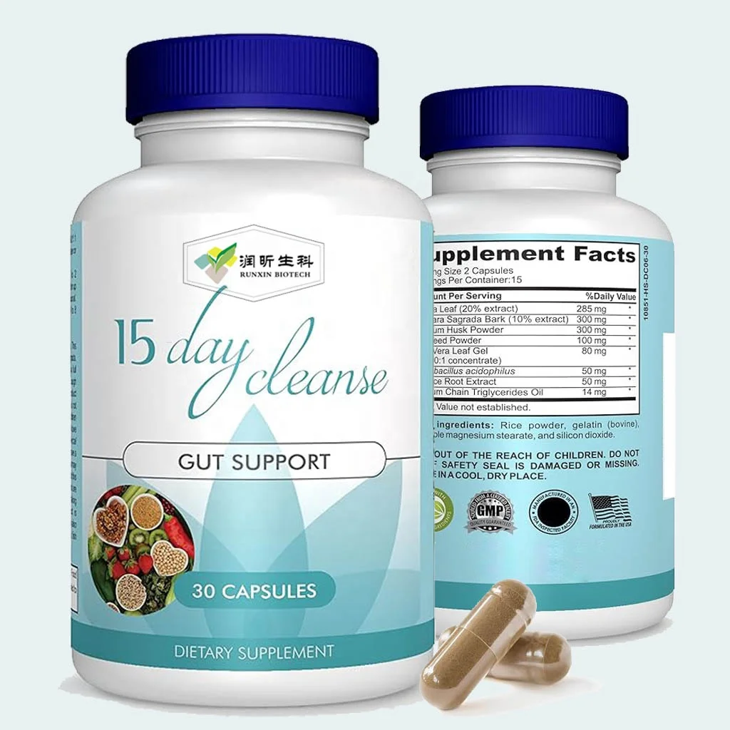 Colon Cleanser Detox Capsules 15 Day Fast-Acting