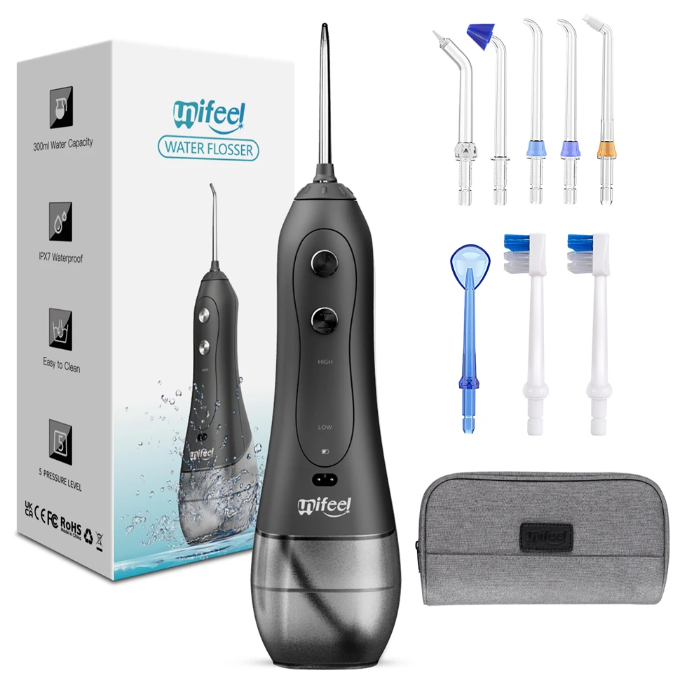 Unifeel 2021 Water Flosser Diy Mode High Speed Big Enphuly aero Travel White Pro Wireless Charging Cable Dentales Water Flosser