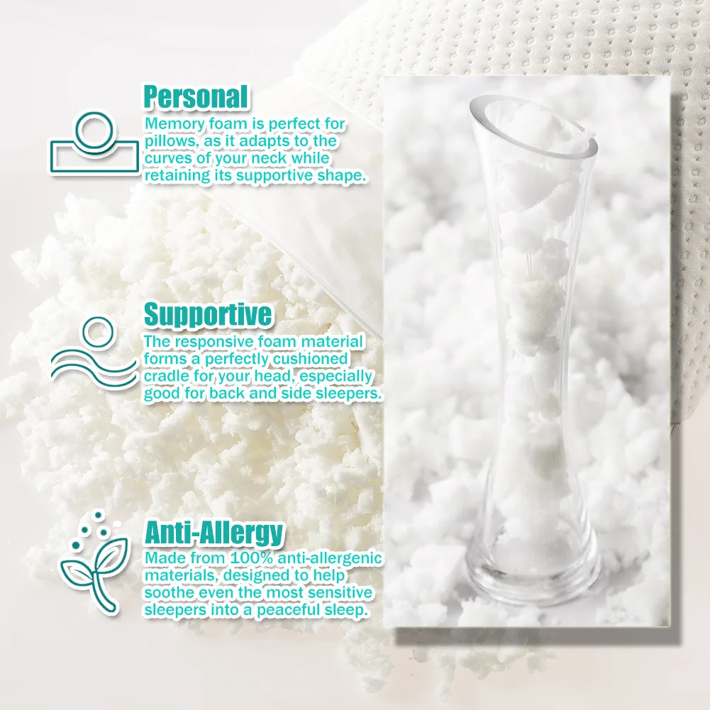 Hot Sale Amazon Cheap Adjustable Bamboo Shredded Memory Foam Pillow