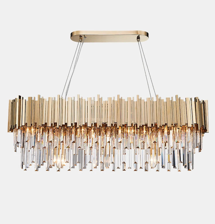 ゴールド クリスタルシャンデリア 円形クリスタルシャンデリア ゴールド （D1200×H1800cm） | EL JEWEL