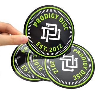 Waterproof brand circle stickers custom round stickers