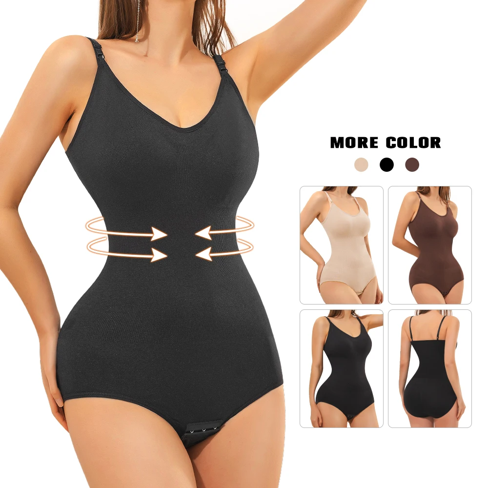 Seamless Shapewear Bodysuit For Women Tummy Control Butt Lifter Body
