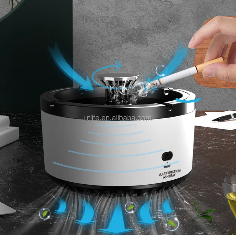 Electronic Rechargeable Purification Ashtray Car Portable Smart Usb Charging Electric Smokeless