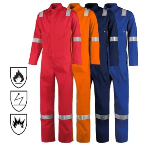 Extreme Protect Fire Proof Aramid Nomex Reflective Fireproof Safety FRC Coverall for Oil and Gas