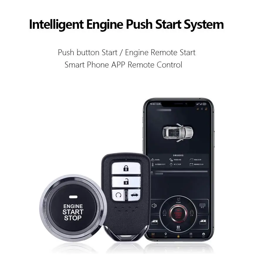 Chidengde Upgrade Push Start for CRV JADE Civic CRIDER FIT VEZEL CITY BREEZE GREIZ ACCORD SPIRIOR Keyless Entry Remote Start