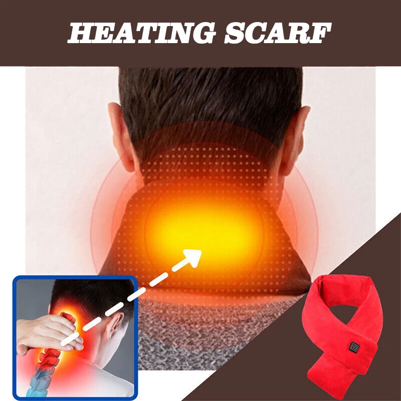 new winter plush smart intelligent usb heat scarf heating pads neck warmer electric heating scarf