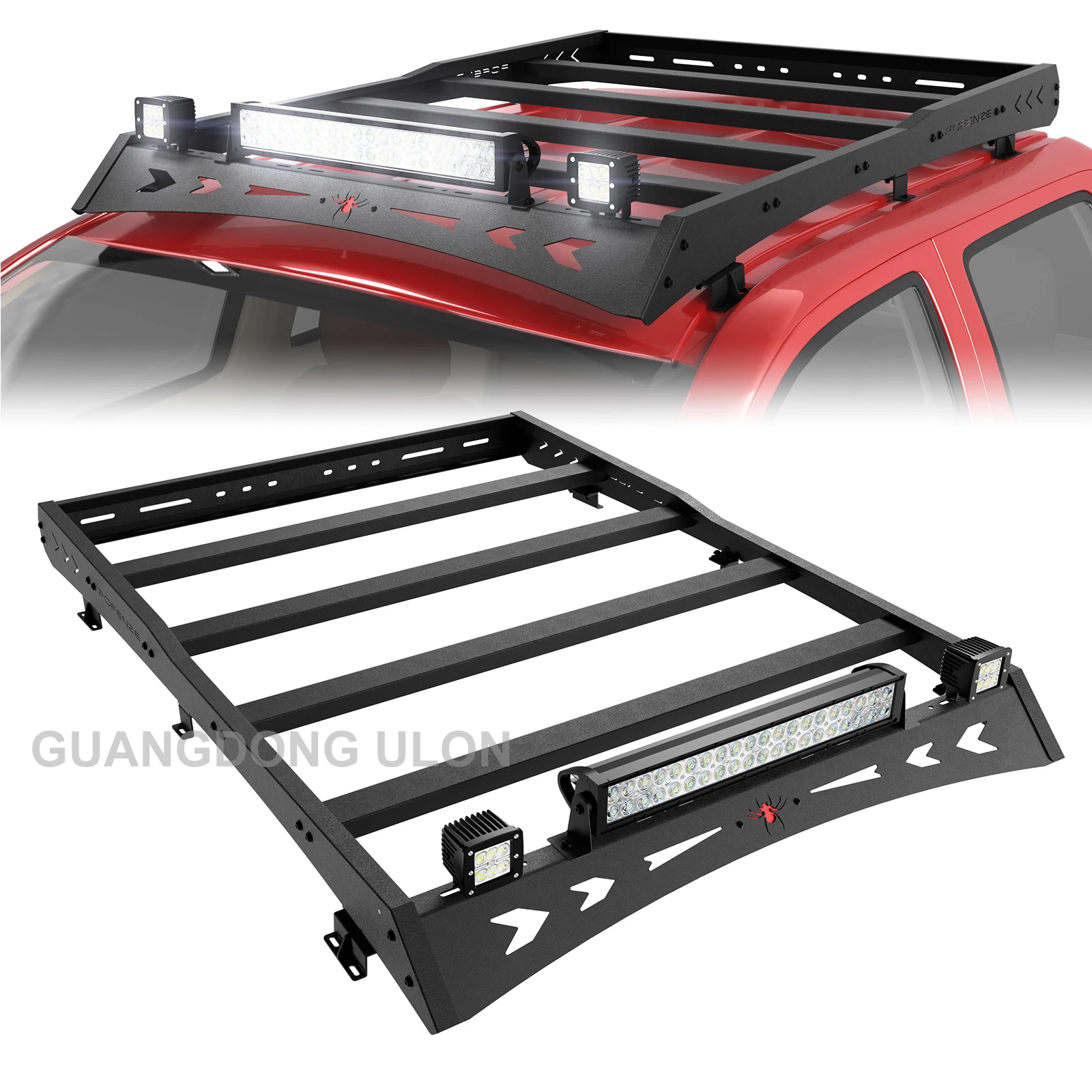 Factory Price Steel Roof Rack With Led 4x4 Offroad Auto Parts Cross