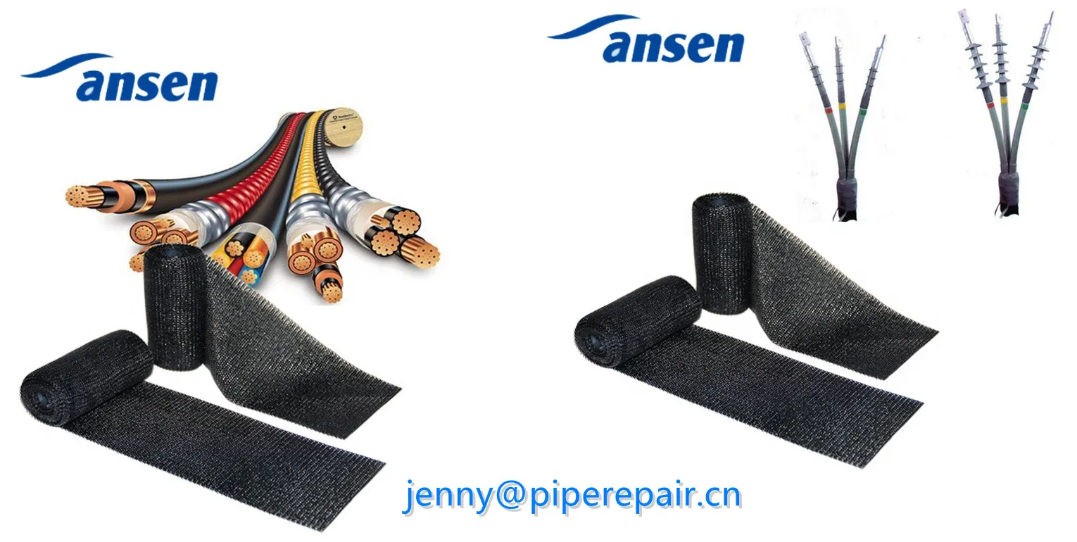 Armor wrapping for Cable Jointing cold shrink termination kit Water based fiberglass cable repair kit