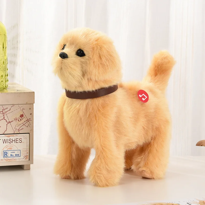 GOBRILLFUN Interactive Marche en Peluche Chiot Jouet Chien, Commande à Distance électronique Chien Robot réaliste Wagging Queue, Riche Set de Soins, Jouet Cadeau pour Enfants âges 3, 4, 5, 6 (Golden GOBRILLFUN Interactive Marche en Peluche Chiot Jouet Chien, Commande à Distance électronique Chien Robot réaliste Wagging Queue, Riche Set de Soins, Jouet Cadeau pour Enfants âges 3, 4, 5, 6 (Golden