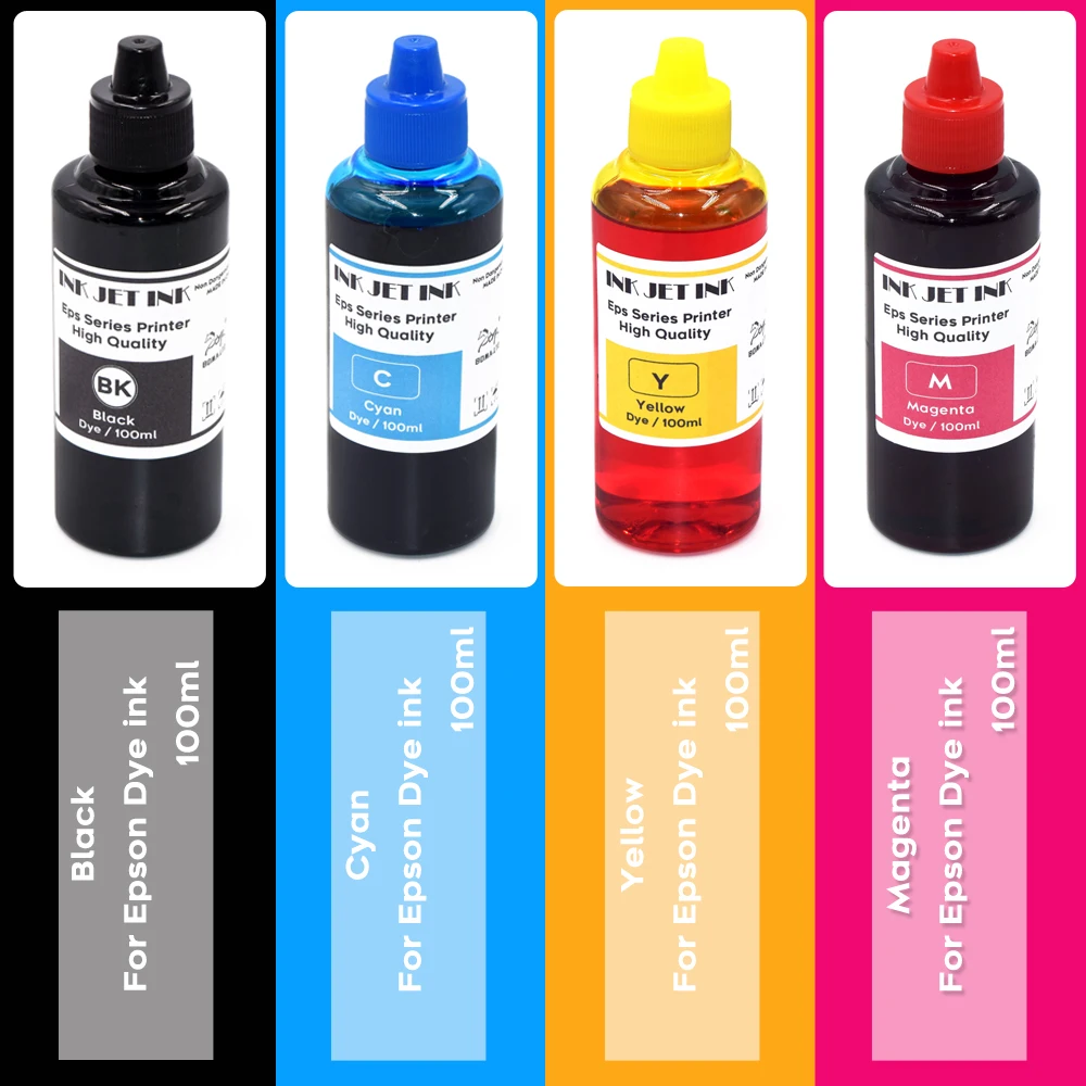 Kit de recharge d'encre 5 x 100 ml compatible avec HP 61 60 62 63 564 920 901 902 932 933 934
