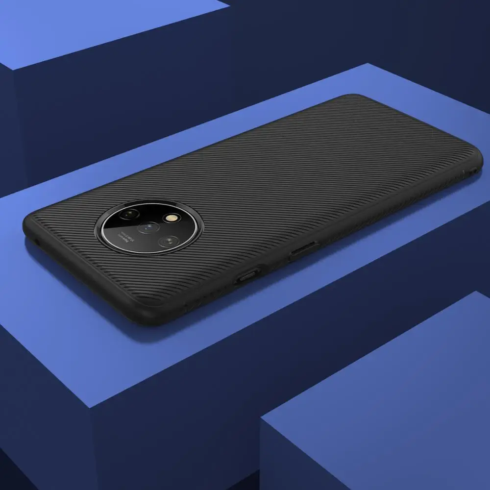 A065 YTIFOU Line Texture TPU Slim Armor Rubber Side case for Oneplus 7T 6T 5T Pro in Stock Fast Ship