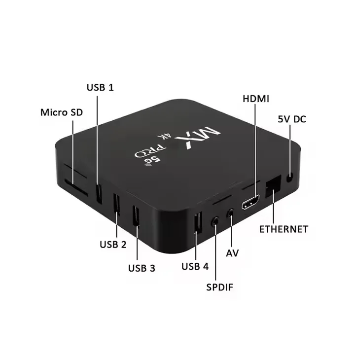 Cheapest MQX PRO TV BOX Android 10  Media Player Android 4k 2024 Set Top Ip Tv Box