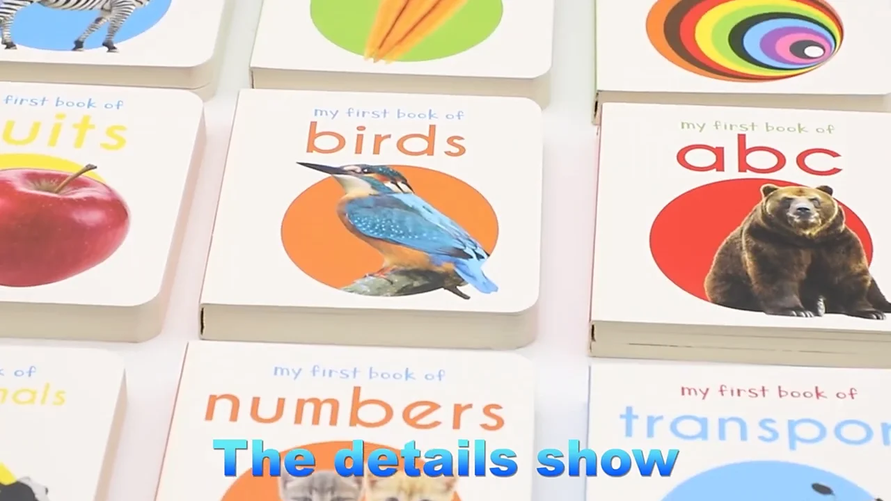 Professional Custom Hardcover Children Cardboard Books/baby Board Book
