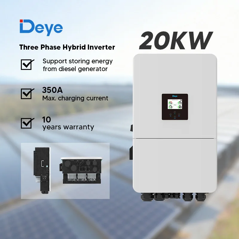 Deye Hybrid Inverter Sun-20K-Sg05Lp3-Eu-Sm2 6000W 6Kw 8Kw 10Kw 12Kw 20kw Dc Ac Single 3 Phase MPPT Solar Power Inverter in Stock