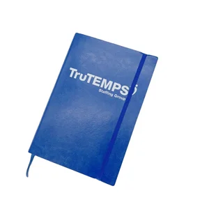 Wholesale A5 PU Leather Customized Notebook School Student Hardcover Journal with Thermal Binding Custom Printing