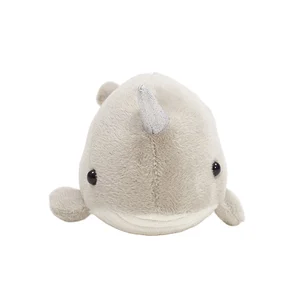 Custom Realistic Narwhal Stuffed Whale Toys Plush Sea Animal Doll with PP Cotton Filling