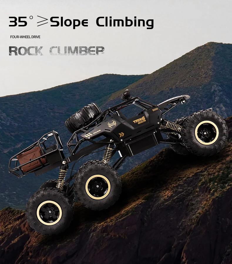 Compra online de Carro de escalada RC off-road extremo com tração nas  quatro rodas, 360 acrobacias, direção lateral e suspensão independente - o  melhor carro de brinquedo para quem busca aventura