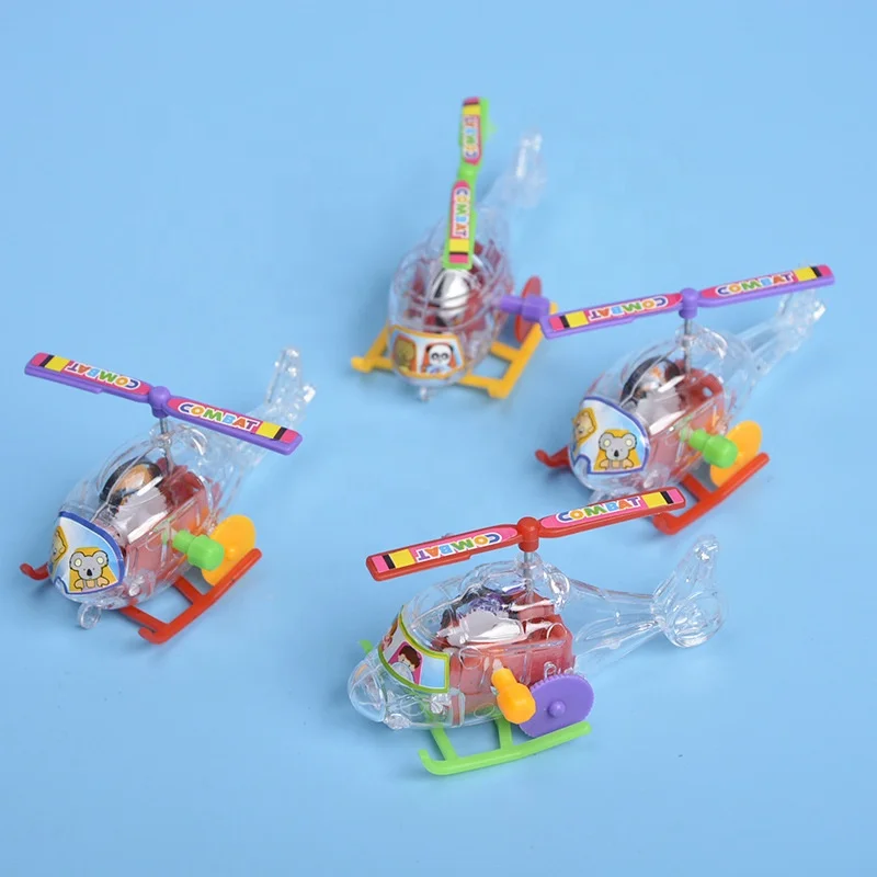 Оптовая продажа прозрачный самолет Заводной вертолет игрушки для детей