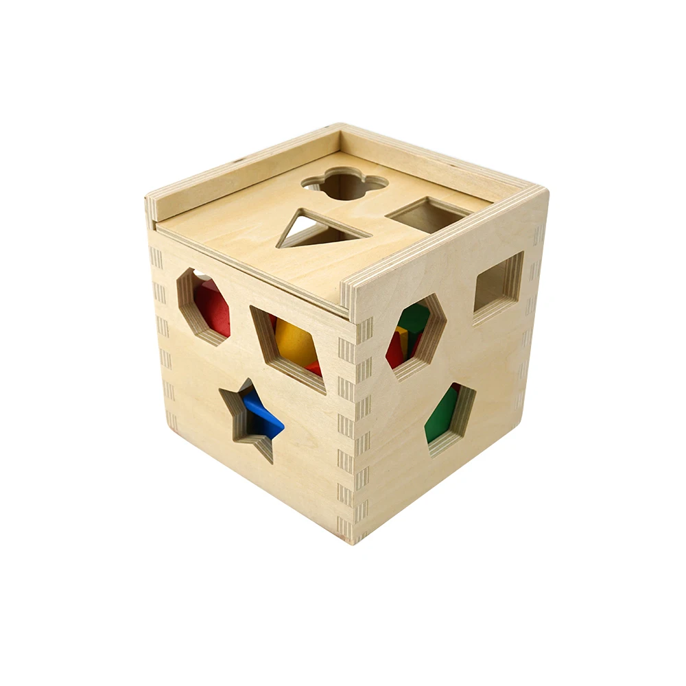 Многофункциональные обучающие игрушки для детей кубик сортировки деревянные Обучающие строительные