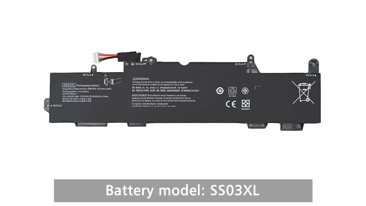 Bk Dbest Ss03xl 1155v 50wh New High Capacity Laptop Battery For Hp Elitebook 840 G5 Elitebook 0473