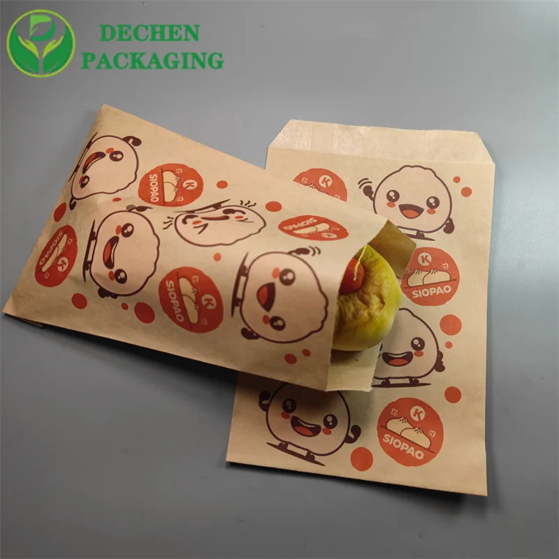 &nbsp;Sac en papier kraft sac d'emballage personnalisé sac en papier alimentaire personnalisé