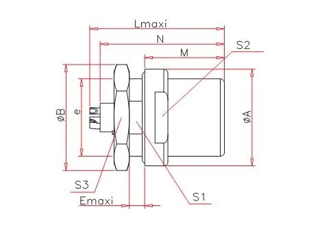DIN Type Industrial Automotive Waterproof Circular Connector Push Pull Plug Cable Wire Harness Connector for Power Applications