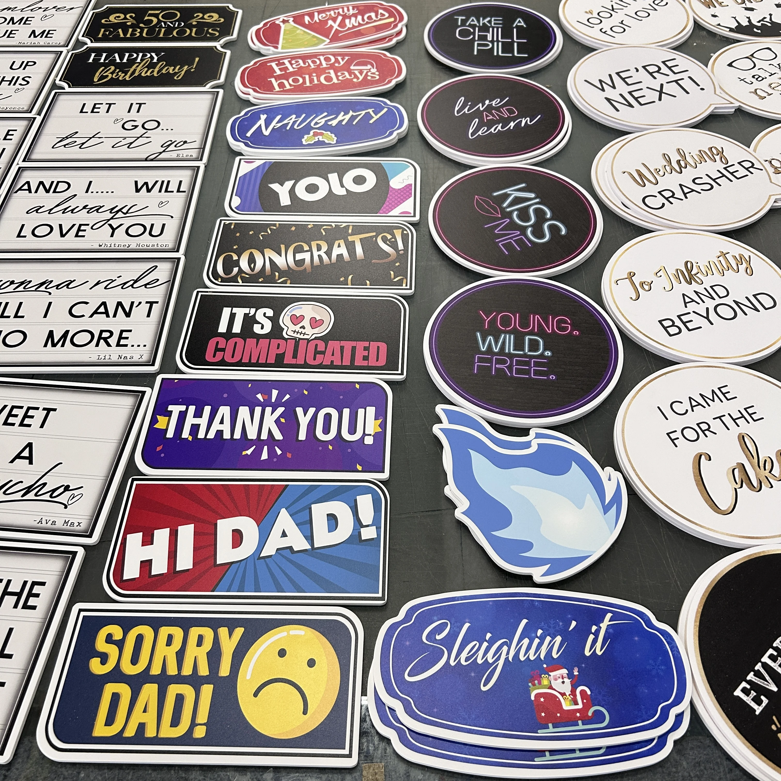 In-stock Alcohol Props Advertising PVC Foam Board logo Printing Sign Waterproof Pvc Foam Board Die Cut Bottle of Wine