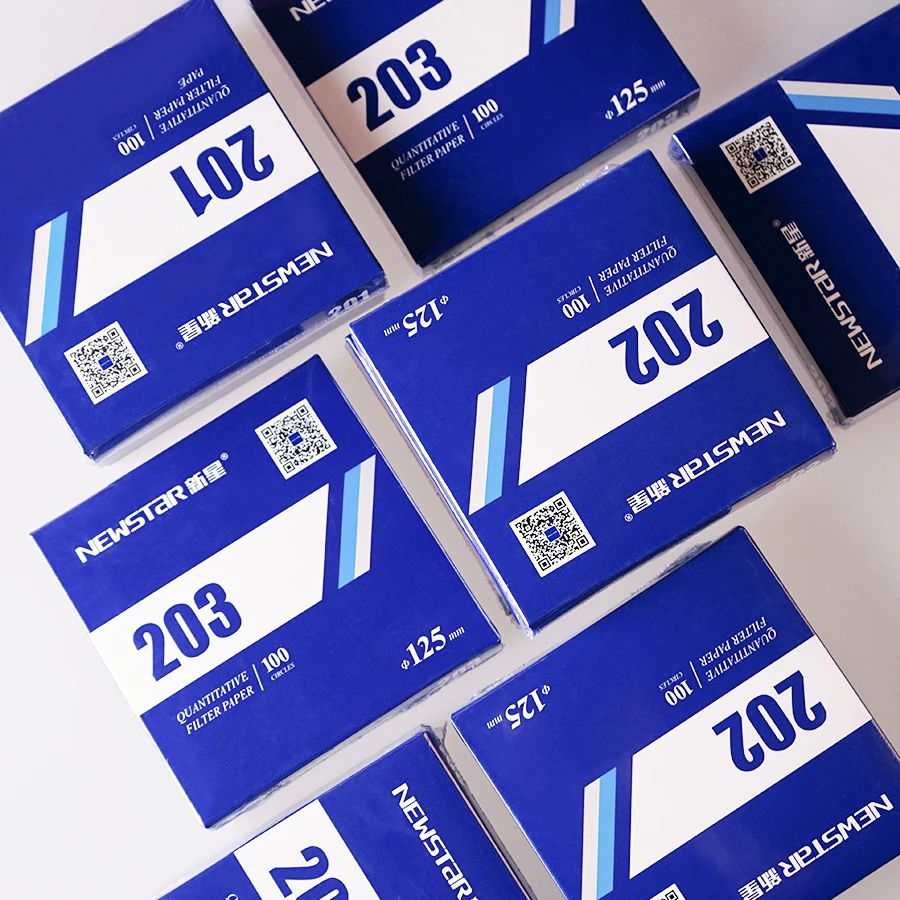 NEWSTAR 203 Lab Filter Paper Factory Ashless Filter Paper for Quantitative Analysis