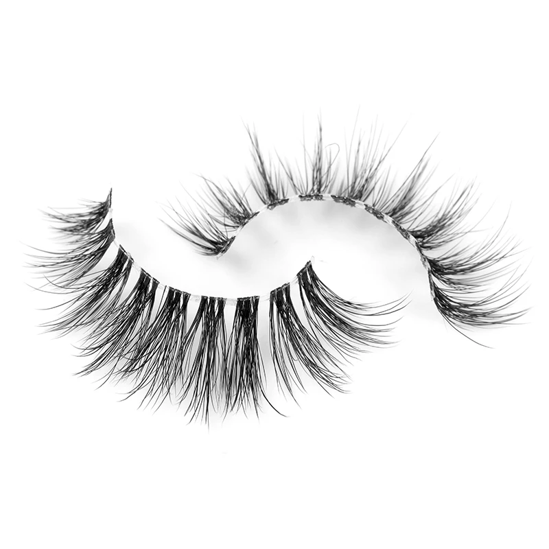 Hollyren Natural Full Strip Lashes Vegan 3d Mink Faux Eyelashes Fluffy ...