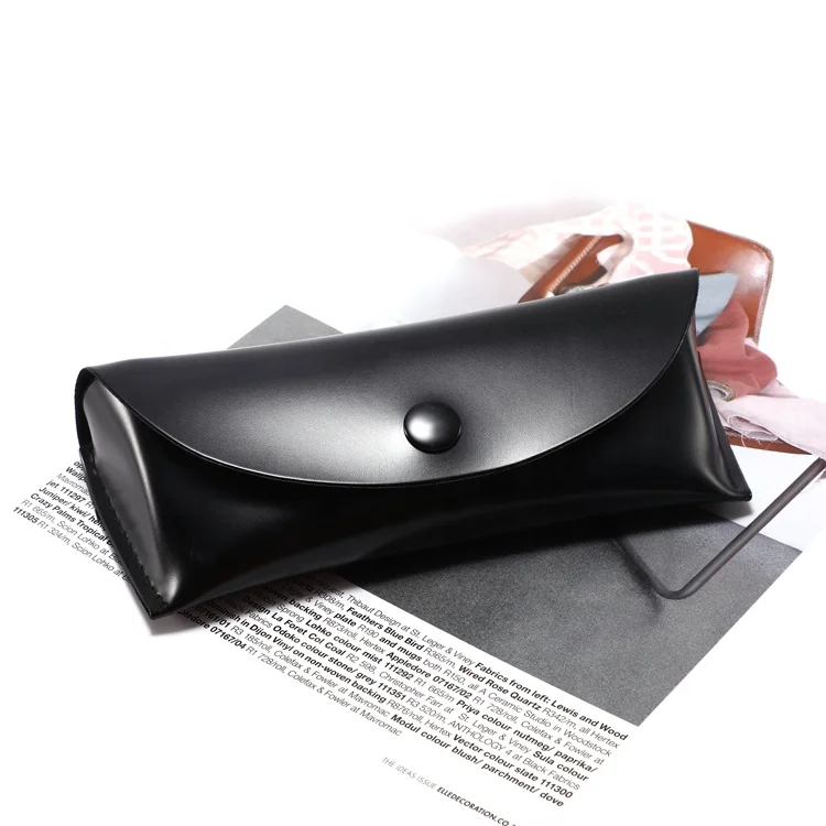 Дешевые полиуретановые чехлы для очков, портативный футляр для солнцезащитных очков, модный легкий футляр для очков из искусственной кожи