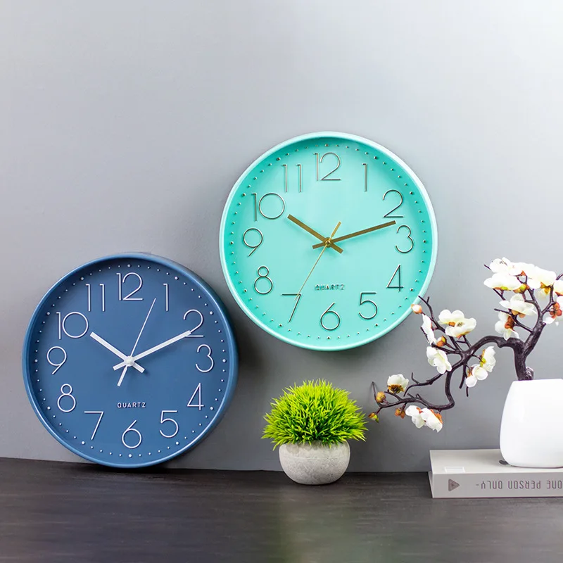 12 Inch School Clock Classroom Wall Watch Modern Simple Fashion Home