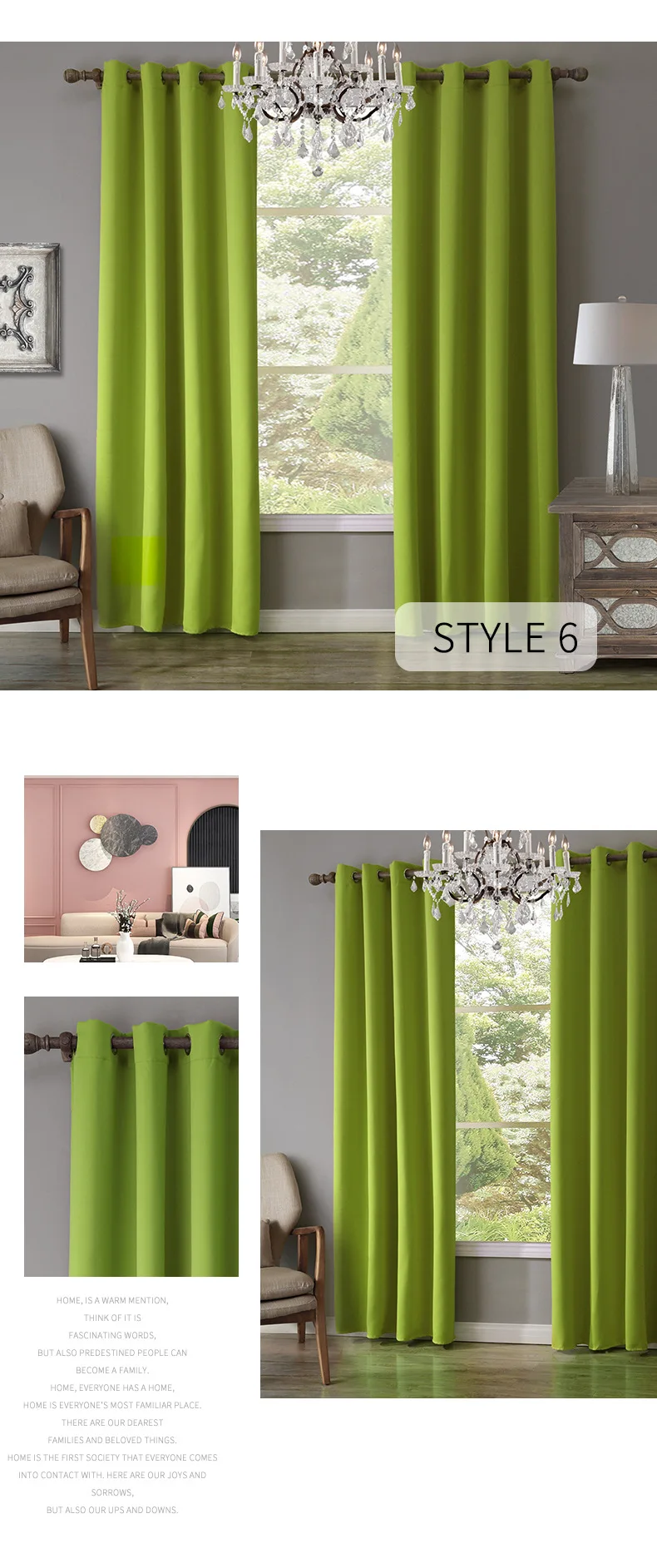 Modern Blackout Curtains For Living Room Window Curtains For Bedroom Curtain Fabric Ready Made Finished Drapes Blinds Tend