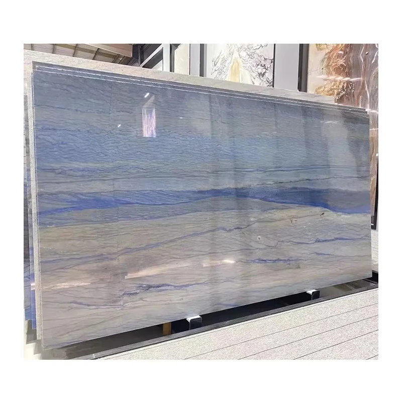 Fabriksdirekte Azul Macaubas blå granitgulv, marmor, lyseblå Azul Macaubas blå quartzit