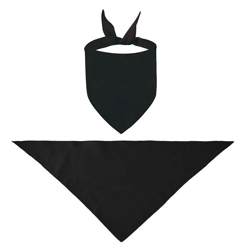 Банданы для собак с принтом и белым треугольным шарфом