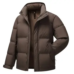 Custom Winter Men's Down Coat Extra Large Thick Down Coat High-Quality Warm Puff Jacket
