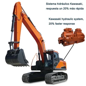 Big Excavadora Excavador Factory Price Compact Crawler Excavator Bucket Earthmoving Machinery Farm Excavator