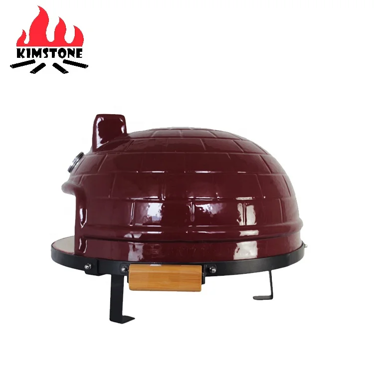 KIMSTONE 21 Inch Mini Outdoor Garden Portable China Wooden Burning Charcoal Pizzaofen Brick Pizza Oven Wood Fired Grill for Sale - Image 2