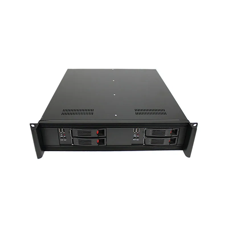 Custom 2U Dual Mainboard Mini ITX Server Case with Double FLEX PSU 4U  Server Chassis