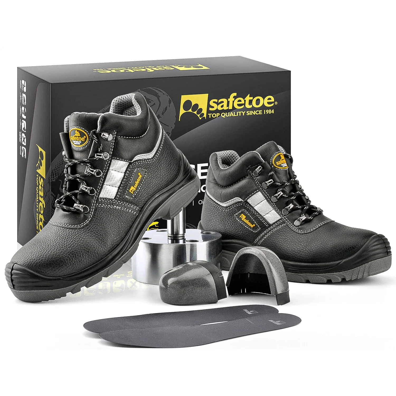 Safetoe Steel Toe Indestructible S3 Industrial Safety Shoe Men's Esd