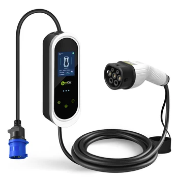 Zencar Type 1 2 EV Charger TUV Type B RCD Portable EVSE  16A 32A 40A Fast GBT J1772 Electric Vehicle Charger 7kW 3.6kW 9.6kW