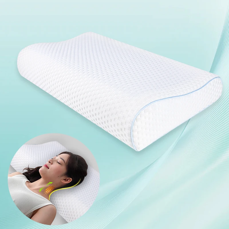 Ergonomic Design Pillow Memory Foam Cervical Neck Support Pillow Skin Friendly