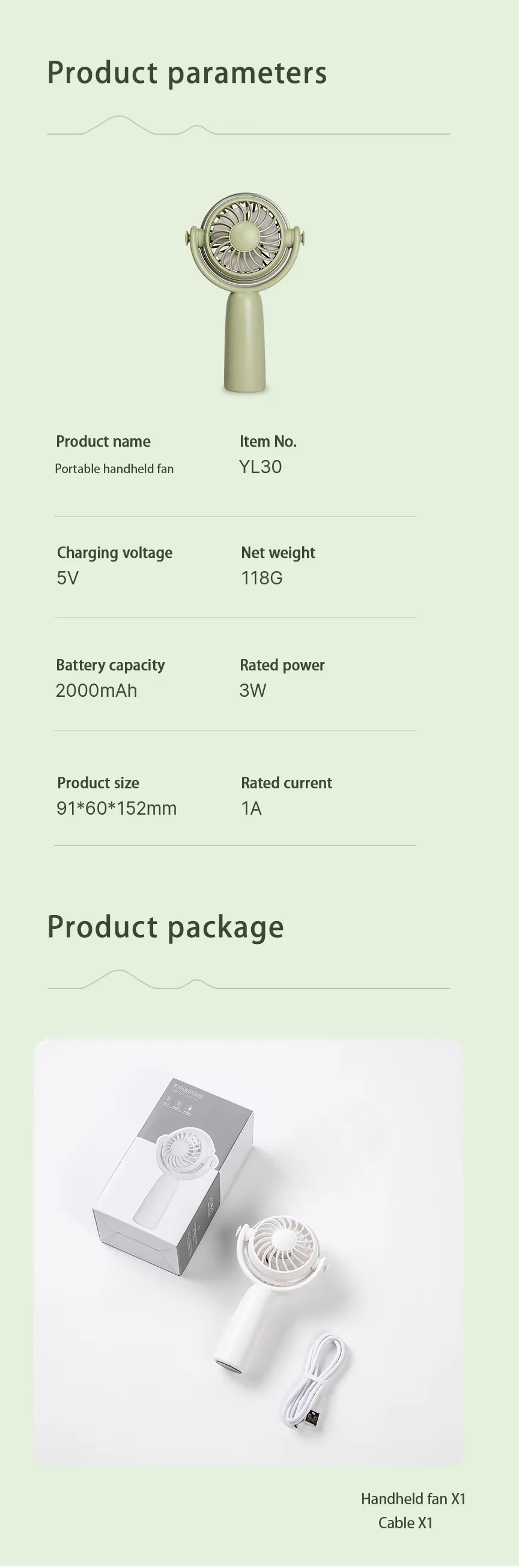 Fashion Neck Fan, Portable, 5, Battery - detail 16