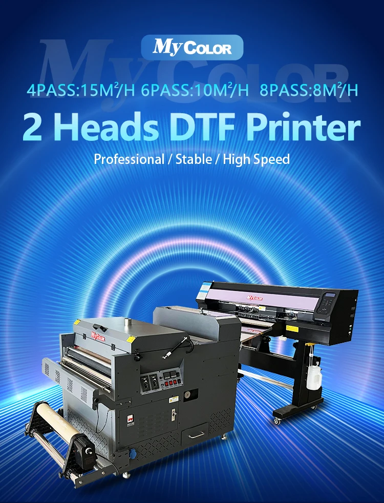 LEAF Direct to Film Dtf Inkjet Printer60cm Roll Size Digital T-shirt Printer  Two Printhead i3200 Dtf printer - China Direct to Film Printer, Dtf