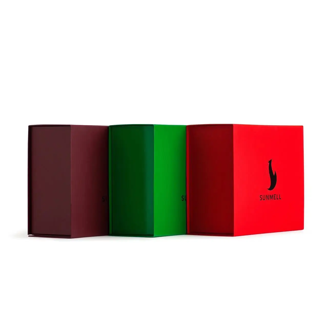 Customized Embossed Printing Angola Red Luxury Cardboard Tshirt A4 Magnetic Folding Gift Box with Bag Recyclable