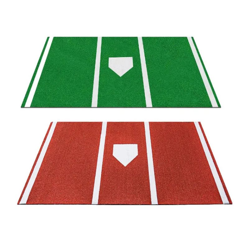 Best sales custom portable synthetic grass carpet baseball hitting mat indoor outdoor home plate mat